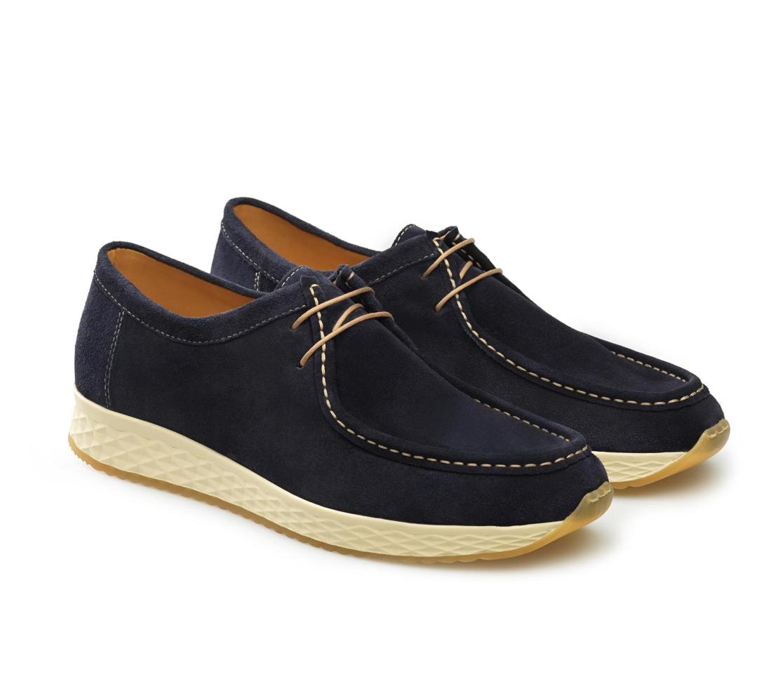 Leather Sneakers - Cameron Camurça 500 Blue Leather Sneakers - Cameron Camurça 500 Blue