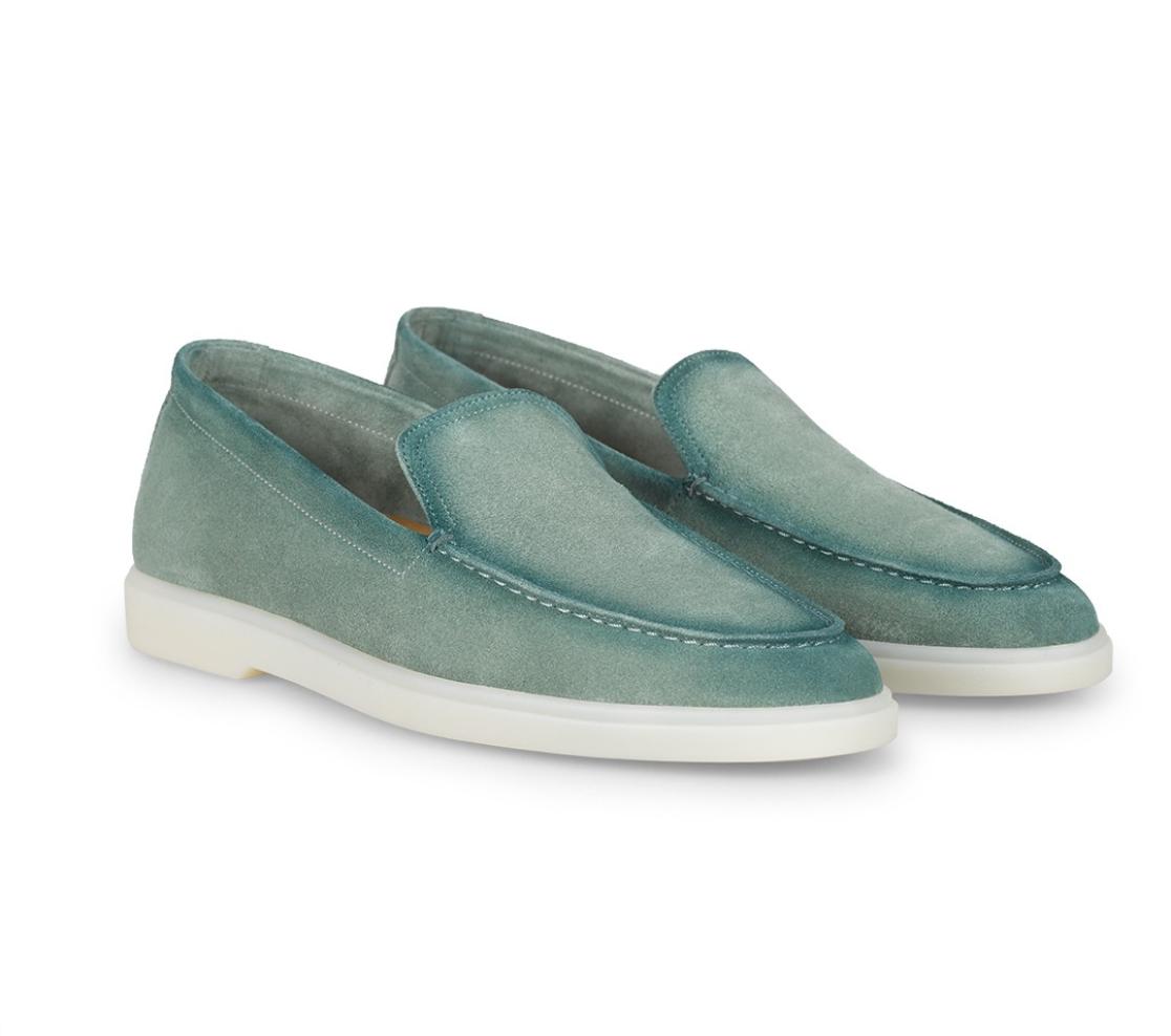 Leather Sneakers - Atlas Camurça Sonia Militare Ténis de Pele - Atlas Camurça Sonia Militare