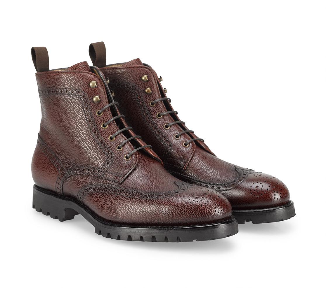 Lace-Up Boots - Asher Picolo Cognac