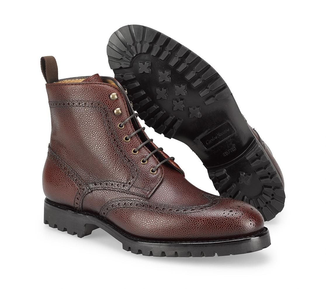 Lace-Up Boots - Asher Picolo Cognac