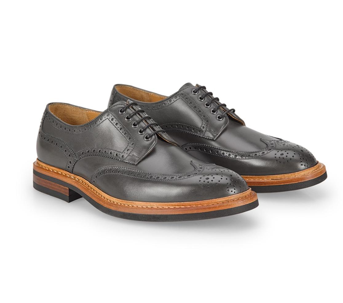 Wingtip Brogue - Justin Anil 100 Gris