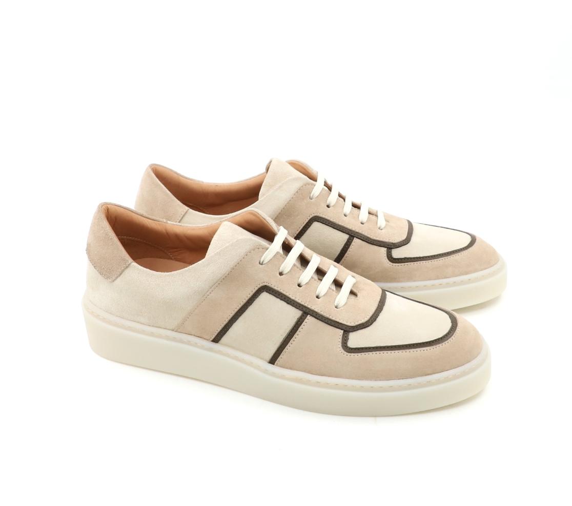 Leather Sneakers - Lonnie Camurça Sonia Seppia-Camurça Sonia Goyser-Nappa Mast 8567 Leather Sneakers - Lonnie Camurça Sonia Seppia-Camurça Sonia Goyser-Nappa Mast 8567