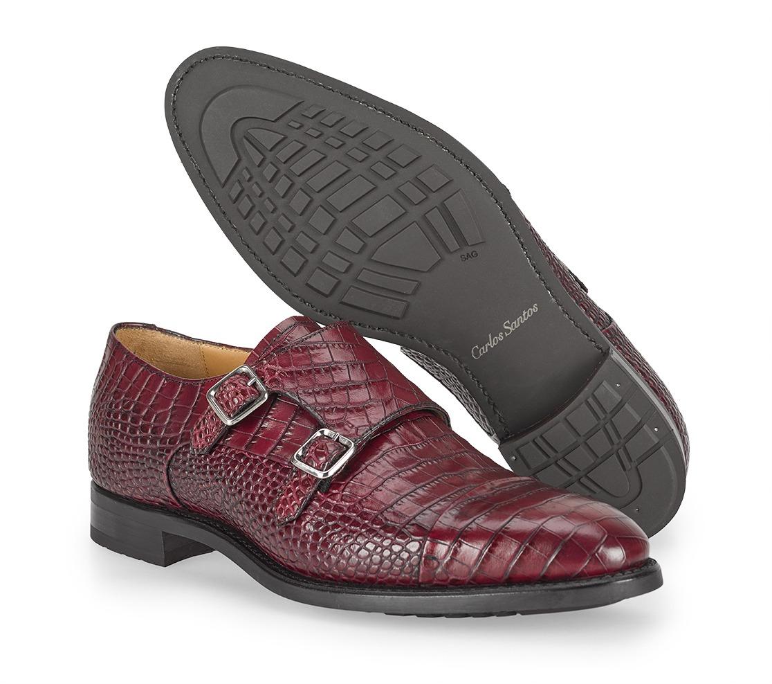 Double Buckle Shoes - Nilson Grav Crocco 514