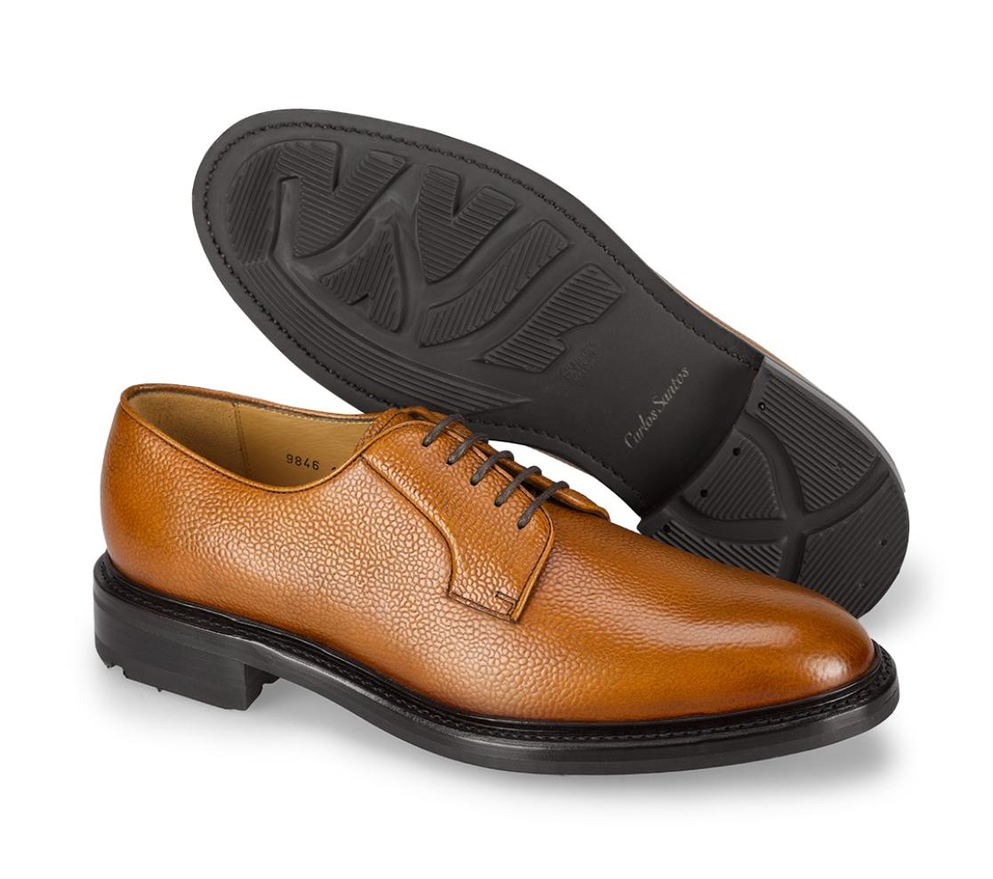 Sapatos Cap Toe - Peyton Grain 100 Havane